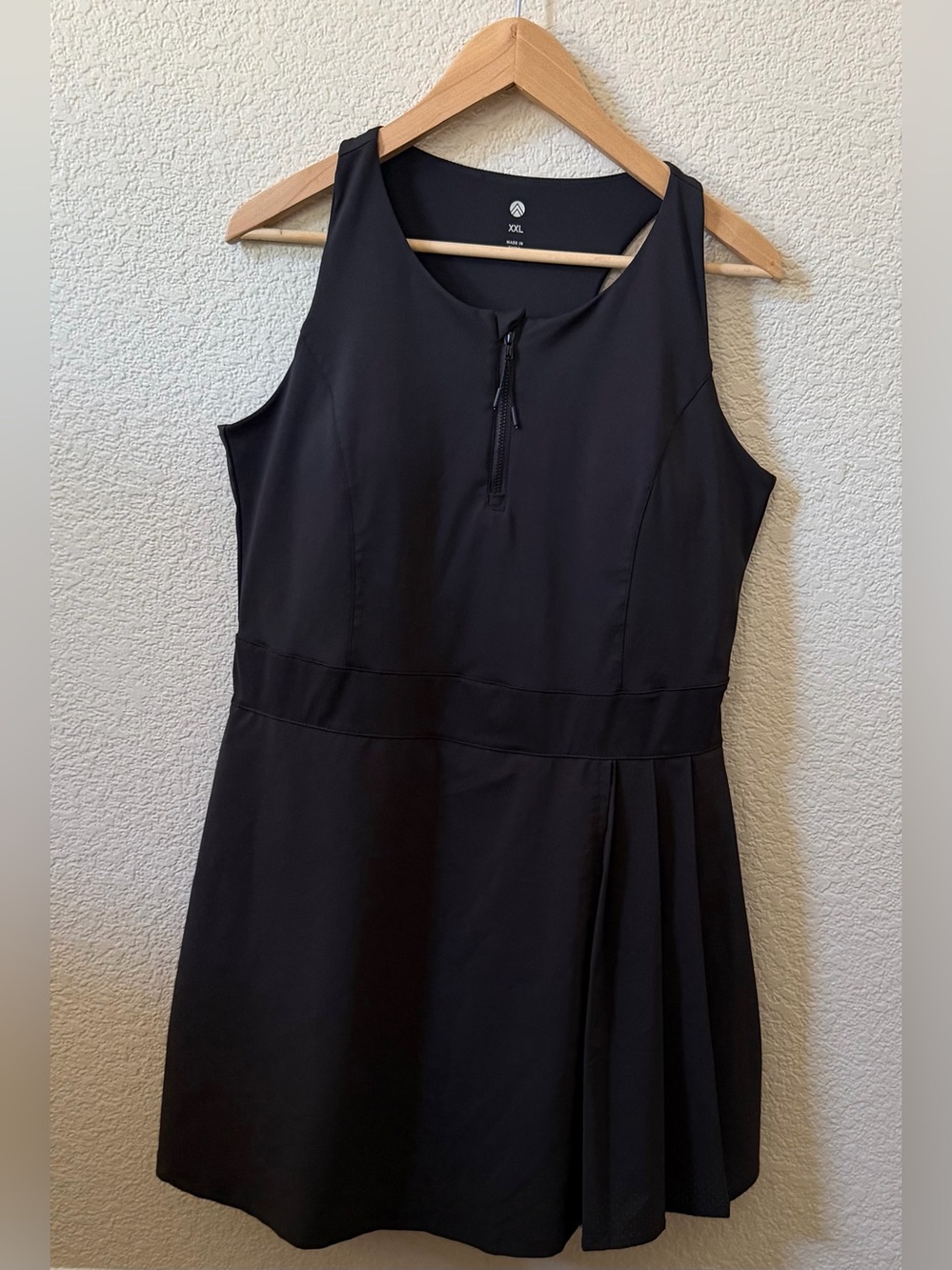 Women's XXL Active Pleated Faux Wrap Skirt Dress Integrated BodySuit Athleisure